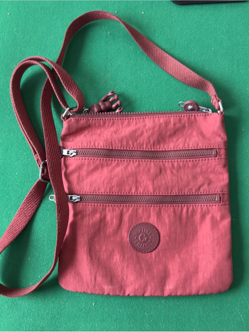 Kipling Nylon Crossbody with Dual Front Zips